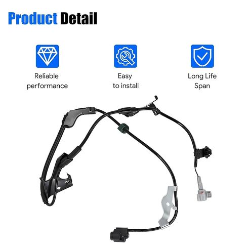 Front Right ABS Wheel Speed Sensor Wire Wiring Harness Compatible with Toyota 4Runner FJ Cruiser Lexus GX460 2010-2020 Replace 8951660260 89516 60260 89516-60260 in Kuwait
