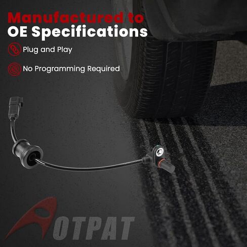 Rear Left or Right ABS Wheel Speed Sensor for:-Chevy Equinox 2010-2015 2.4L, 2010-2012 3.0L, 2013-2015 3.6L for:-GMC Terrain 2010-2015 2.4L, 2010-2012 3.0L, 2013-2015 3.6L Replace# 23348259 in Kuwait