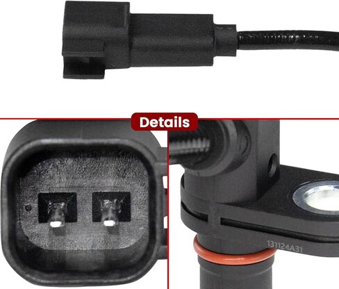 Rear Left or Right ABS Wheel Speed Sensor for:-Chevy Equinox 2010-2015 2.4L, 2010-2012 3.0L, 2013-2015 3.6L for:-GMC Terrain 2010-2015 2.4L, 2010-2012 3.0L, 2013-2015 3.6L Replace# 23348259 in Kuwait