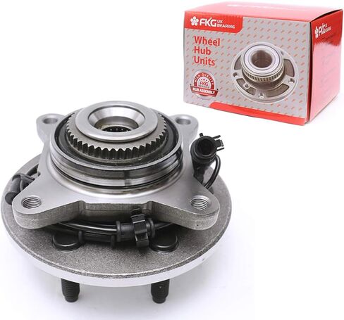 FKG 515043 Front Wheel Bearing Hub Assembly fit for 2003-2006 Ford Expedition (4WD), 2003-2006 Lincoln Navigator (4WD, AWD), 6 Lugs W/ABS in Kuwait