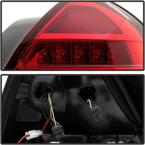 ACANII-For 1998-2011 Ford Crown Victoria مصابيح خلفية LED زخارف سوداء 98-11 يسار + يمين in Kuwait