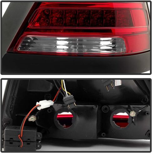 ACANII-For 1998-2011 Ford Crown Victoria مصابيح خلفية LED زخارف سوداء 98-11 يسار + يمين in Kuwait