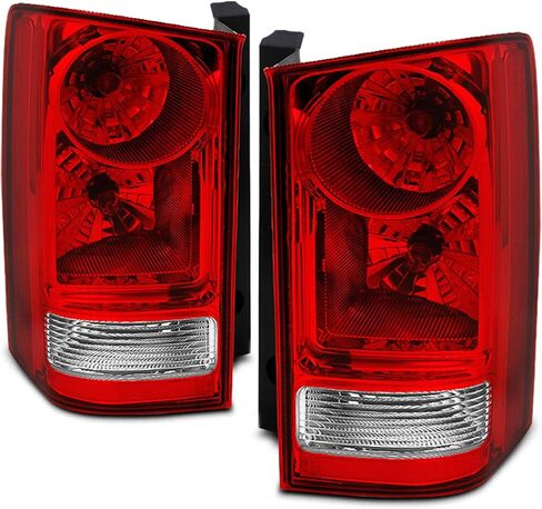 AKKON - For Honda Pilot Red Clear Rear Tail Lights Brake Tail Lamps Driver and Passenger Side Replacement Pair in Kuwait