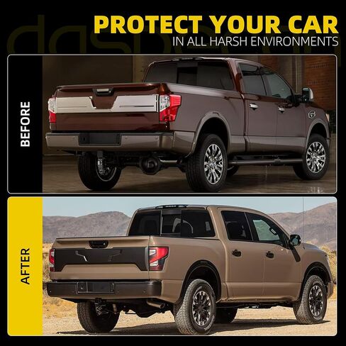 Dasbecan Pair Tail Light Assembly Compatible With 2016-2024 Nissan Titan/Titan XD(Upgrade to 2020-2024 Style) LED Taillight Rear Brake Lamp Passenger and Driver Side Replace# 26555-9FV3B 26550-9FV3B in Kuwait