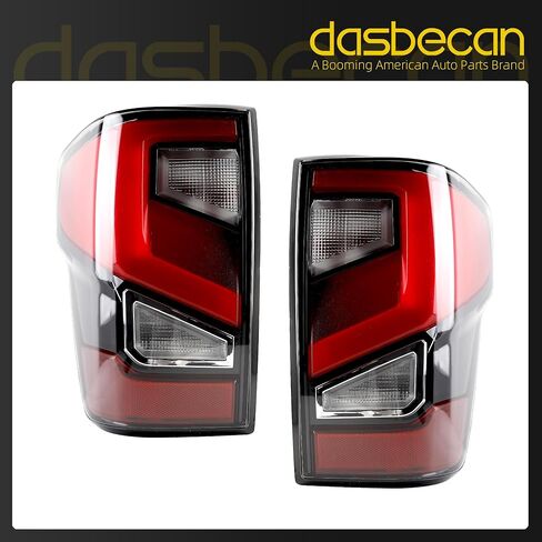 Dasbecan Pair Tail Light Assembly Compatible With 2016-2024 Nissan Titan/Titan XD(Upgrade to 2020-2024 Style) LED Taillight Rear Brake Lamp Passenger and Driver Side Replace# 26555-9FV3B 26550-9FV3B in Kuwait