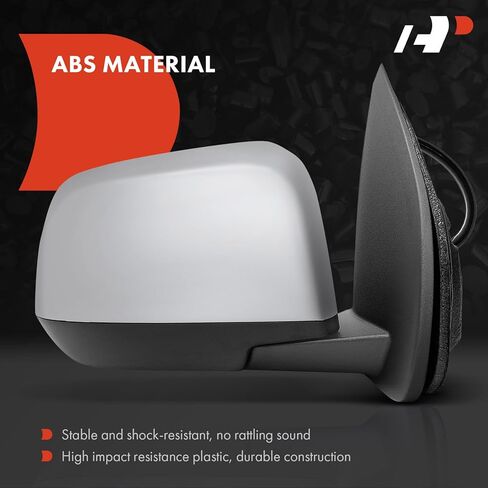 A-Premium Passenger Side Power Door Mirror - Compatible with Chevrolet Colorado & GMC Canyon, 2015-2017 - Heated Manual Folding Chrome Outside Rear View Mirror - Replace# 23498381, 23305539 in Kuwait