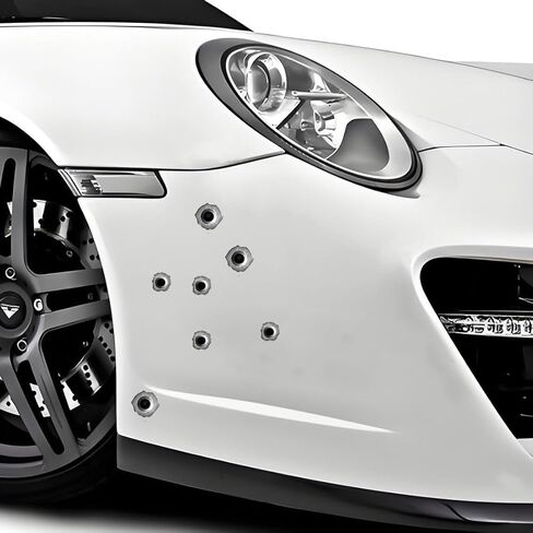Realistic Bullet Hole Graphics Decorative Sticker Waterproof Vinyl is Suitable for Furniture car Body car Windows Bumpers Rear Windshield laptops Travel Cases Walls and Other Decorations#A-116 in Saudi Arabia