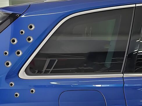 Realistic Bullet Hole Graphics Decorative Sticker Waterproof Vinyl is Suitable for Furniture car Body car Windows Bumpers Rear Windshield laptops Travel Cases Walls and Other Decorations#A-116 in Saudi Arabia