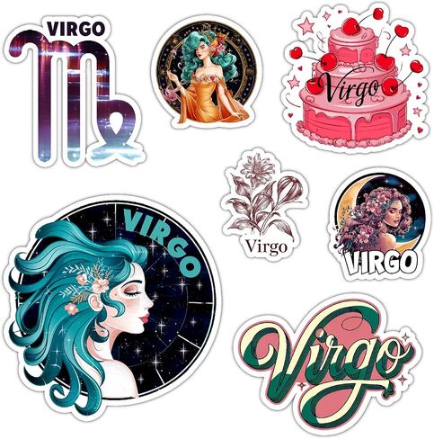 Gemini Zodiac Stickers Astrology Vinyl Decals for Water Bottle Laptop, Waterproof Zodiac Sign Stickers 6 Inch in Kuwait