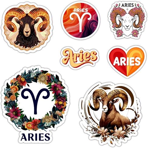 Gemini Zodiac Stickers Astrology Vinyl Decals for Water Bottle Laptop, Waterproof Zodiac Sign Stickers 6 Inch in Kuwait