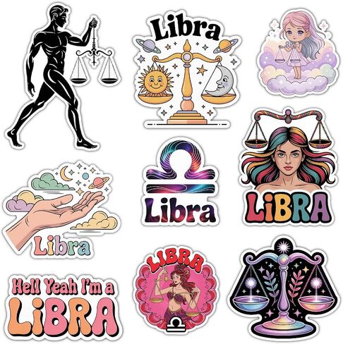 Gemini Zodiac Stickers Astrology Vinyl Decals for Water Bottle Laptop, Waterproof Zodiac Sign Stickers 6 Inch in Kuwait