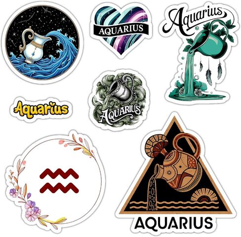 Gemini Zodiac Stickers Astrology Vinyl Decals for Water Bottle Laptop, Waterproof Zodiac Sign Stickers 6 Inch in Kuwait