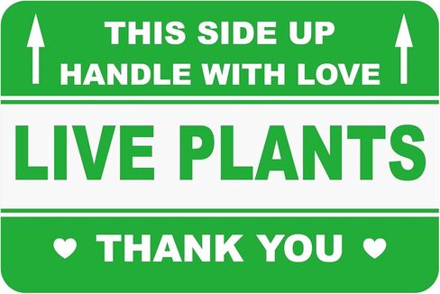 Live Plant Sticker,2x3 200pcs This Side up Handle with Love Live Plant Shipping Sticker in Kuwait