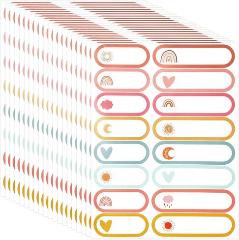 320Pcs Baby Bottle Labels for Daycare, Name Labels for Daycare Essentials, Waterproof Self Laminating Name Stickers, Reusable Write On Tags for School Essentials, Food Containers and Milk Bottles in Saudi Arabia