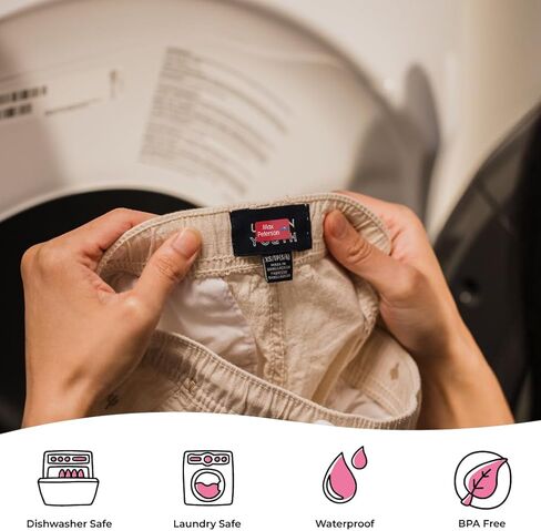 Mabel’s Labels Tag Mates Stick-On Clothing Labels – Laundry-Safe Kids' Name Labels That Peel and Stick to Clothing Care Tags. (Ash) in Saudi Arabia