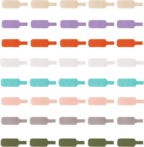 Cable Labels Large Size, Multi-Color (40-Pack) Write On Cord Tags for Organizing Wires and Identification,Reusable and Versatile for Multiple Purposes - 8Color in Saudi Arabia