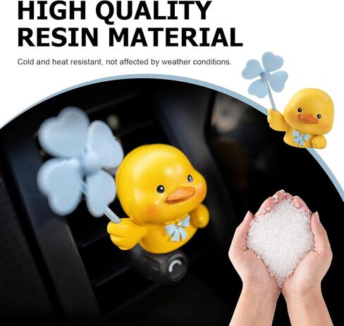 1 PC Cute Duck Car Air Vent Clip, Animal Air Fresheners Clip, Rotating Windmill Dashboard Vent Trim Aroma Diffuser Outlet Decoration Accessories, Universal for Most Cars in Saudi Arabia