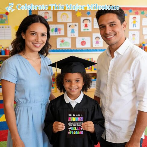 Kindergarten Graduation Card - 2026 Kindergarten Graduation Gift Cards for Kids Boys Girls, Pre-k Preschool Graduation & First Grade Back to School Cards Hello 1st Grade Card with Envelope in Saudi Arabia