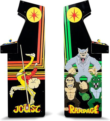 ARCADE1UP Rampage/Joust Deluxe Arcade Machine, Includes 14 Classic Midway Games with WiFi Leaderboards, Light-Up Marquee & Redesigned Cabinet in Saudi Arabia