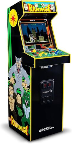 ARCADE1UP Rampage/Joust Deluxe Arcade Machine, Includes 14 Classic Midway Games with WiFi Leaderboards, Light-Up Marquee & Redesigned Cabinet in Saudi Arabia