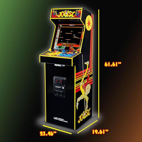 ARCADE1UP Rampage/Joust Deluxe Arcade Machine, Includes 14 Classic Midway Games with WiFi Leaderboards, Light-Up Marquee & Redesigned Cabinet in Saudi Arabia