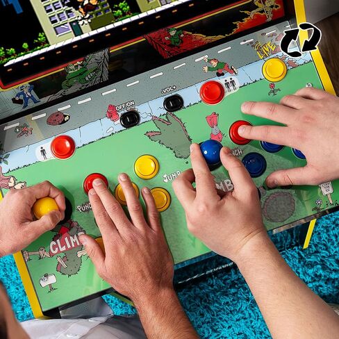 ARCADE1UP Rampage/Joust Deluxe Arcade Machine, Includes 14 Classic Midway Games with WiFi Leaderboards, Light-Up Marquee & Redesigned Cabinet in Saudi Arabia