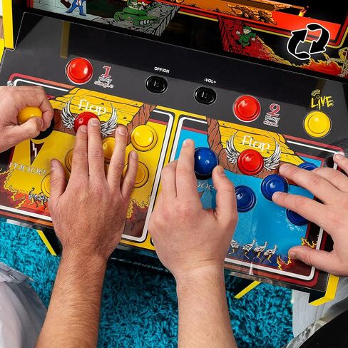 ARCADE1UP Rampage/Joust Deluxe Arcade Machine, Includes 14 Classic Midway Games with WiFi Leaderboards, Light-Up Marquee & Redesigned Cabinet in Saudi Arabia