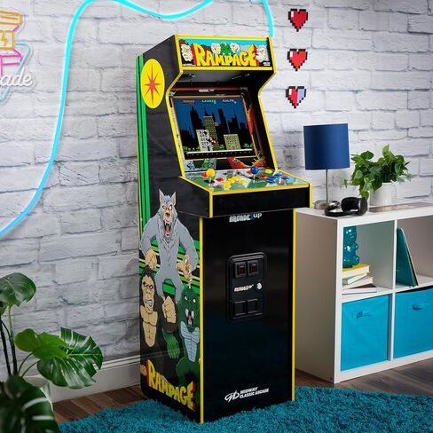 ARCADE1UP Rampage/Joust Deluxe Arcade Machine, Includes 14 Classic Midway Games with WiFi Leaderboards, Light-Up Marquee & Redesigned Cabinet in Saudi Arabia