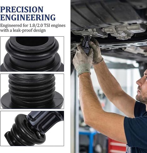 12PCS Oil Pan Drain Plug Fit For 2015-2025 Audi A1 A3 A4 A5 A6 A7 Q3 Q5 Q7 S3 Volkswagen Atlas Golf GTI Jetta Passat Tiguan 06L103801 06L103801D 06L-103-801 06L-103-801D 06L103801H 06L-103-801-H in Saudi Arabia