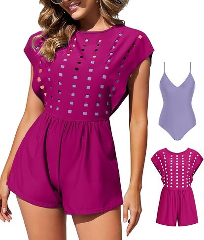 RIHOAS Two-Piece Tankini Swimsuits for Women Hollow Out Cover Up with Tummy Control Swimwear 2026 in Saudi Arabia