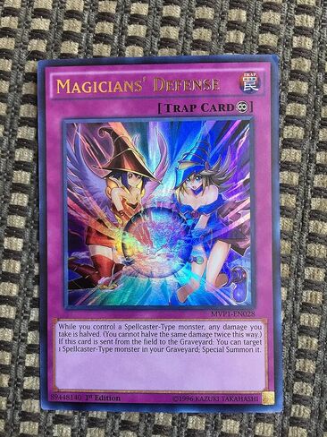 YU-GI-OH! - Magicians' Defense (MVP1-EN028) - The Dark Side of Dimensions Movie Pack - 1st Edition - Ultra Rare in Kuwait