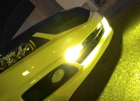 iJDMTOY Amber Yellow 18W High Power LED Daytime Running Light Kit w/Relay Wire Harness, Universal Fit Compatible with Car, Truck, SUV, etc in Kuwait