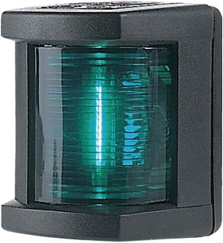 Hella 003562025 '3562 Series' 12V DC 1 NM Starboard Navigation Light with Colored Outer Lens and Black Housing in Kuwait