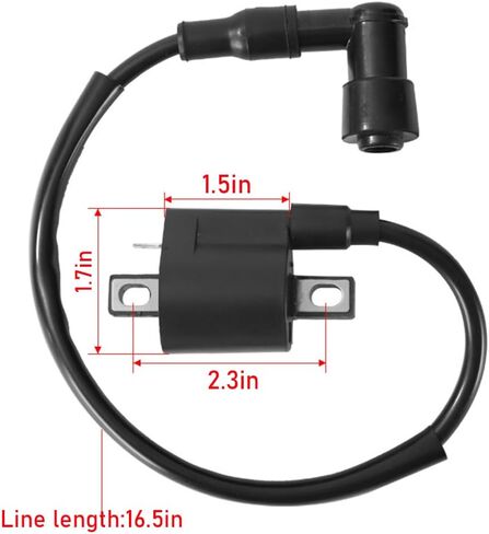 Ignition Coil with Spark Plug Wire for CG125 125cc 150cc 200cc 250cc ATV Pit Bike Dirt Bike Scooter Go Kart, High Output Ignition Coil Replacement Compatible with Taotao Coolster Roketa Sunl SSR in Saudi Arabia