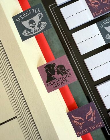 Conquest Journals A Court of Thorns and Roses Book Annotation Flags, 30 Sticky Bookmark Tabs, 9 Bookish Designs, Sarah J. Maas ACOTAR Collection, Gifts for Readers & Book Lovers, Officially Licensed in Kuwait