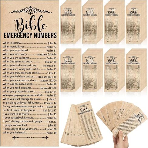 20pcs/Set Christian Religious Bible Verse Bookmark Christian Bookmarks for Church Welcome in Kuwait