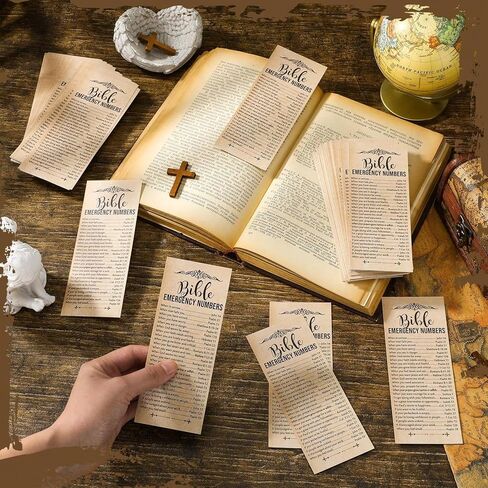 20pcs/Set Christian Religious Bible Verse Bookmark Christian Bookmarks for Church Welcome in Kuwait