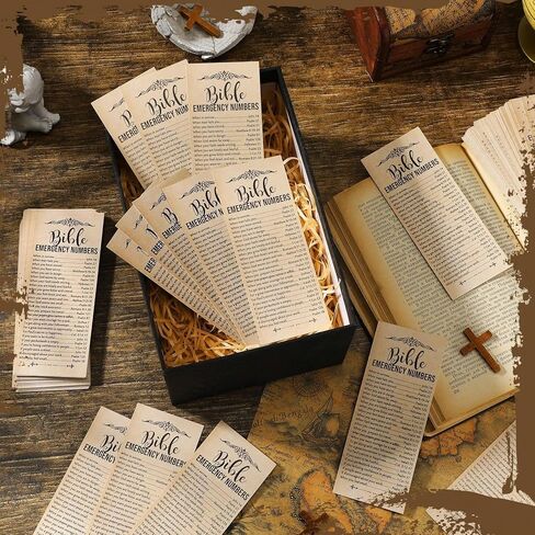 20pcs/Set Christian Religious Bible Verse Bookmark Christian Bookmarks for Church Welcome in Kuwait