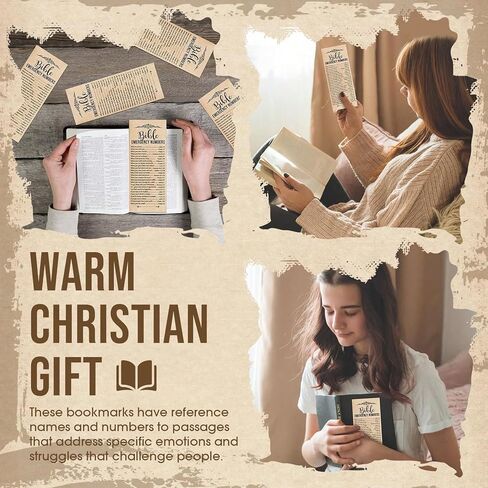 20pcs/Set Christian Religious Bible Verse Bookmark Christian Bookmarks for Church Welcome in Kuwait