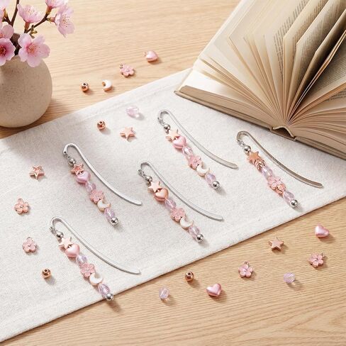 24 Pcs Beadable Bookmarks Bulk DIY Metal Blank Bookmarks to Decorate Beadable Items Beaded Craft Jewelry Bar Pendant Charm Gifts Office Supplies for Book Lover (Silver) in Saudi Arabia