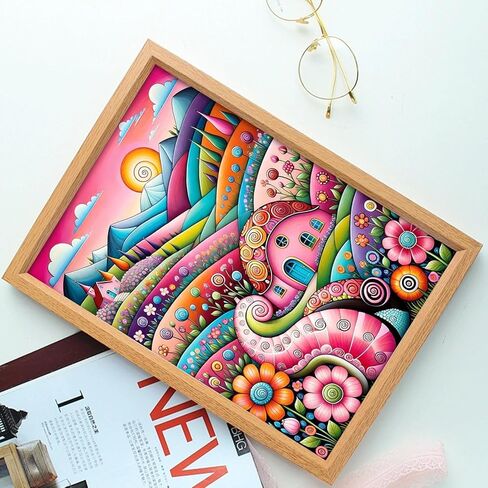 5D Diamond Art Painting, DIY Round Diamond Painting Kits for Adults Beginners, Crystal Rhinestones for Home Wall Decoration Gift,11.8×15.7in in Kuwait