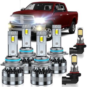 Compatible with 2016-2019 Toyota RAV4 Fog Light Bulbs, High/Low Beam Fog Light Bulbs Combo, 600% Brightness, 6000K White and 3000K Yellow, Pack of 4 in Saudi Arabia