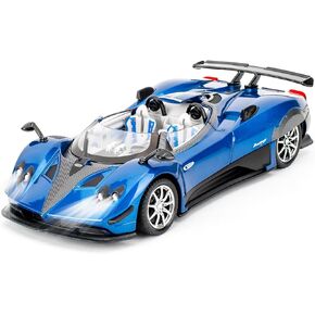 BDTCTK 1/24 متوافقة مع لعبة سيارات Pagani Zonda HP Barchetta النموذجية، سيارات لعبة سحب للخلف مصنوعة من سبائك الزنك مع أصوات وأضواء للأطفال هدية فتاة صبي (أرجواني) in Kuwait