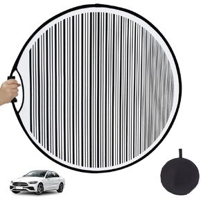 Car Dent Detection Board with Storage Bag,32inch Striped Reflector Board,Flexible Foldable Dent Panel for Vehicle Door Scratch, Hail Damage 32.04 inch in Saudi Arabia