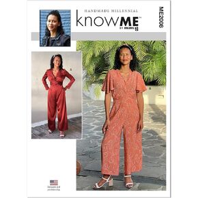Know Me Misses' and Women's Jumpsuit Sewing Pattern Kit by Handmade Millennial, Design Code ME2008, Sizes 10-12-14-16-18 in Saudi Arabia