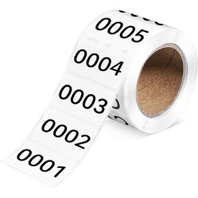 Consecutively Numbered Labels Number Roll Stickers 1-1000 Inventory Self-Adhesive Labels with Numbers Moving Box Numbering Label Storage Classification Supplies in Kuwait