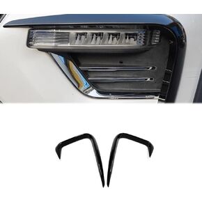 Front Fog Light Cover Trim for Ford Explorer 2020 2021 2022 2023 Eyebrow Spoiler Exterior Decoration Car Accessories Gloss Black in Saudi Arabia