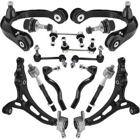 Front Upper and Lower Control Arm Kit Compatible With 2011-2015 Dodge Durango, Jeep Grand Cherokee AWD 3.0L 3.6L 5.7L Suspension Kit, Ball Joints, Tie Rod and Sway Bar in Kuwait