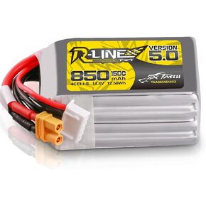 Buddy RC TATTU R-Line الإصدار 5.0 4S بطارية ليبو 14.8 فولت 150C 850 مللي أمبير بطارية ليبو مع قابس XT30U-F in Kuwait