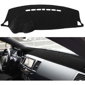 Dash Cover Mat Custom Fit for Mitsubishi Lancer EX EVO Evolution Sportback 2008-2017, Dashboard Cover Pad Carpet Protector (Black) F160 in Saudi Arabia